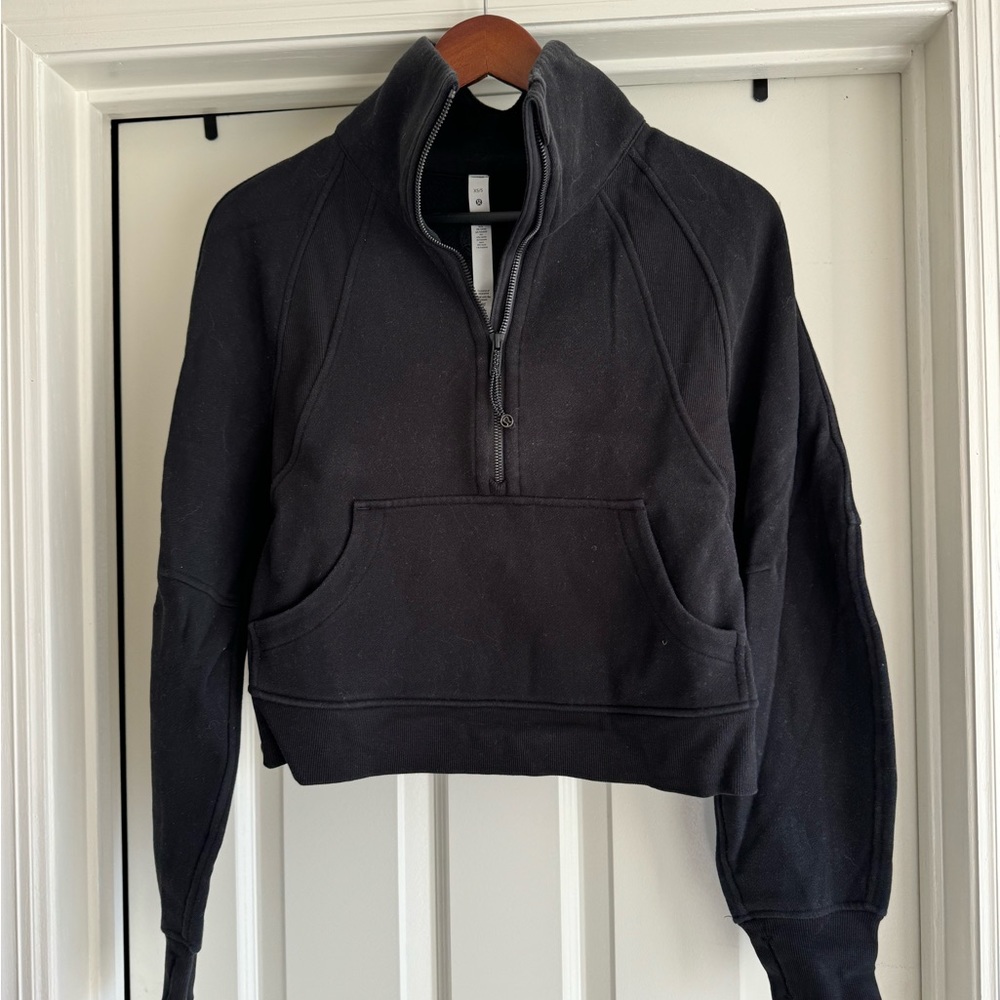 Lululemon scuba oversized funnel neck half zip - size XS/S
